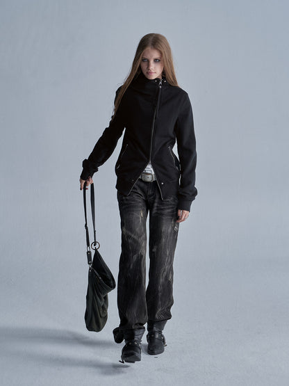 LOW RISE STRAIGHT MULTI-POCKET JEANS