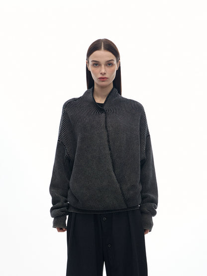 SWEETENED YEAST RETRO BUTTON KNIT