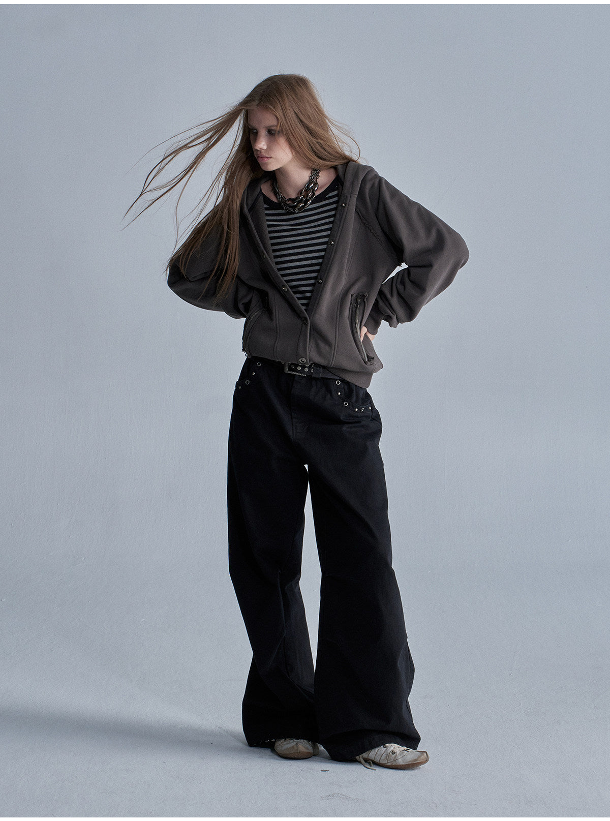 WIDE LEG MULTI POCKET CAMO PANTS