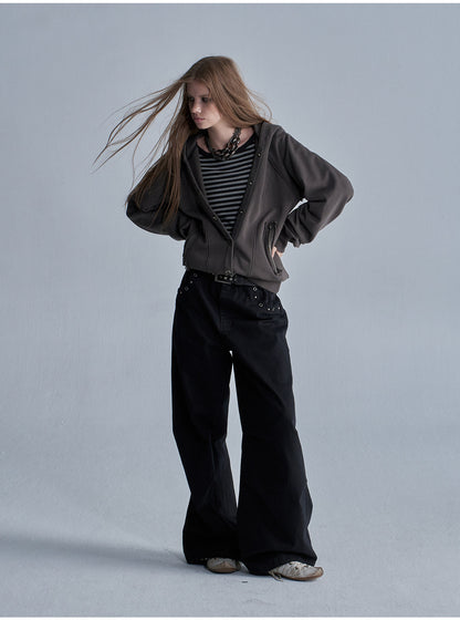 WIDE LEG MULTI POCKET CAMO PANTS