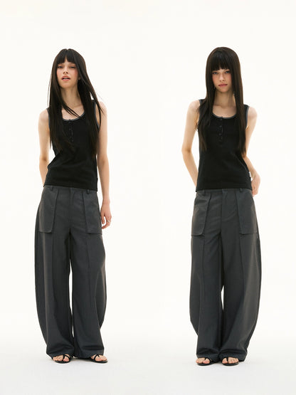 PATCH POCKET BANANA PANTS