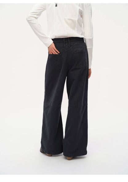 STUDDED WIDE LEG CARGO PANTS