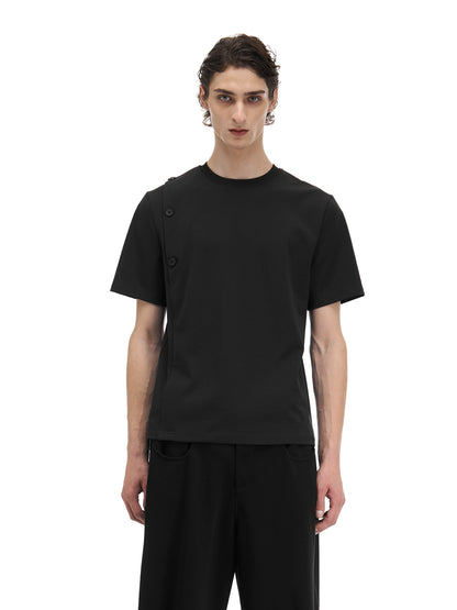 ASYMMETRIC COLLAR TEE