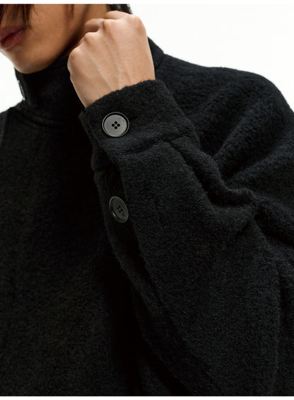 CURLY TEXTURE WOOL LOOP JACKET