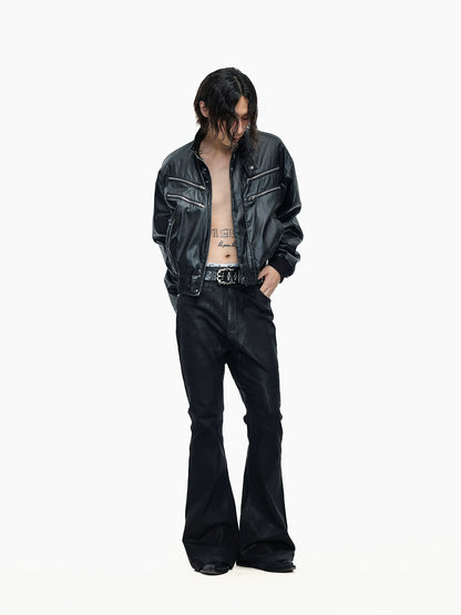 METAL ACCENT STAND COLLAR JACKET