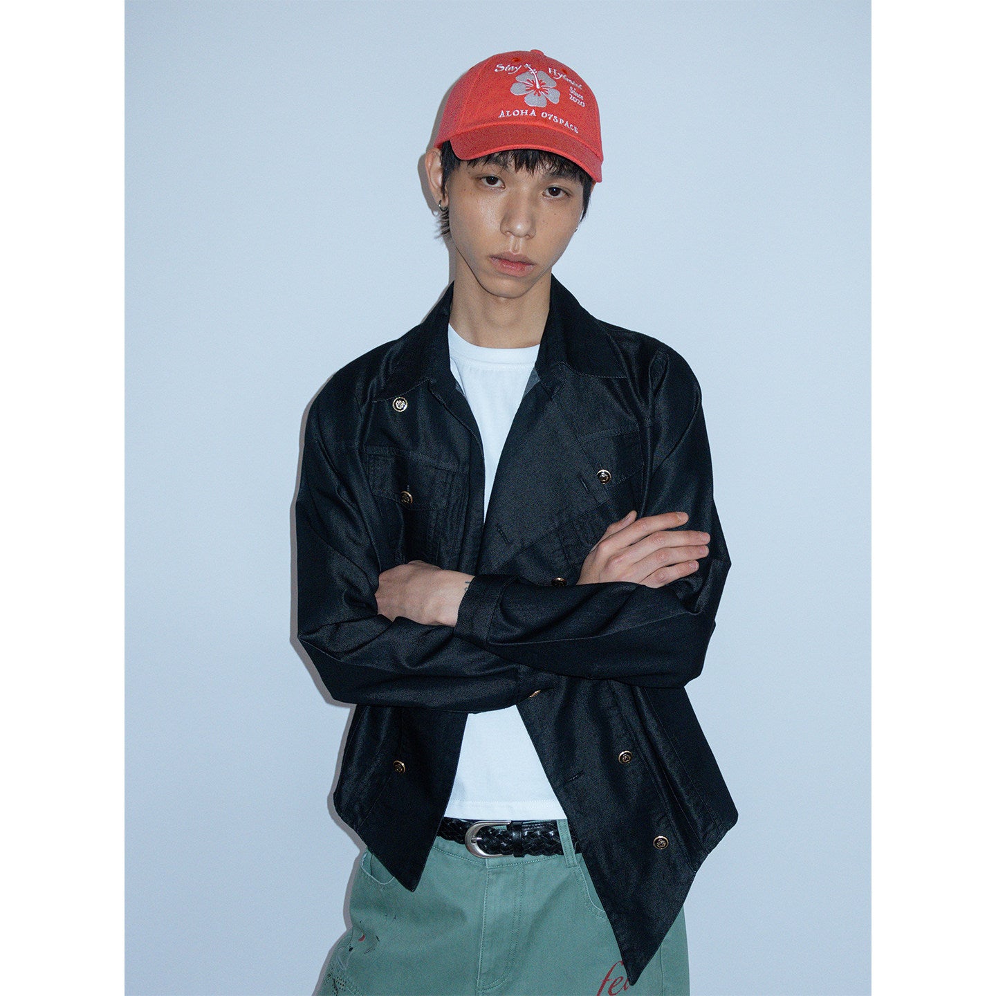 HEM DENIM KNIGHT SHIRT JACKET