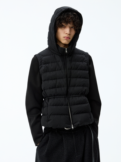 DETACHABLE SLEEVES DOWN PUFFER