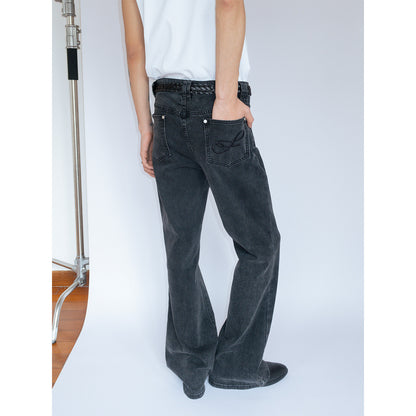 VINTAGE WASHED BOOTCUT JEANS
