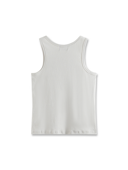 DAGGER GRAPHIC RIBBED TANK