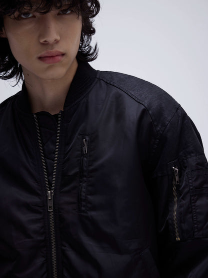 PATCHWORK MA1 STYLE BOMBER JACKET