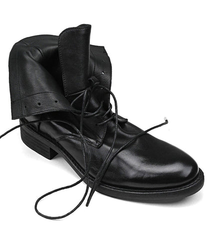 KNIGHT WASHED LACE-UP STREET BOOTS