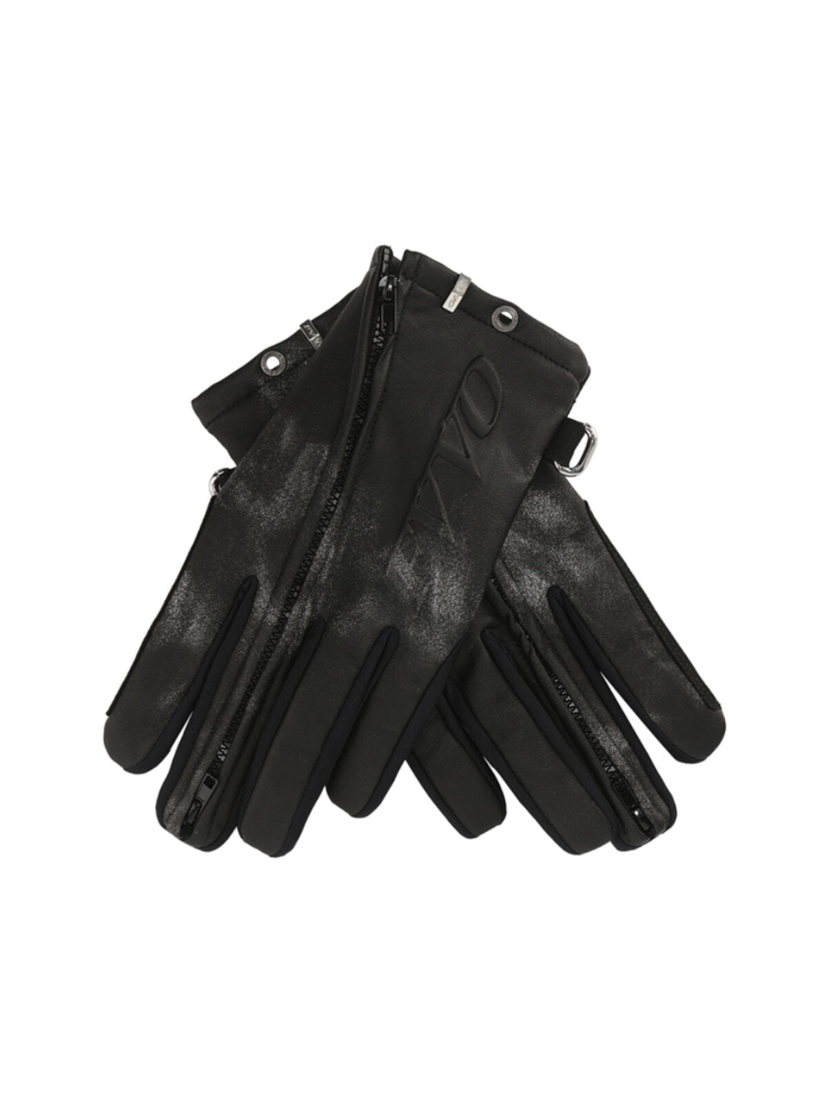ZIP CUFF LEATHER TECH GLOVES