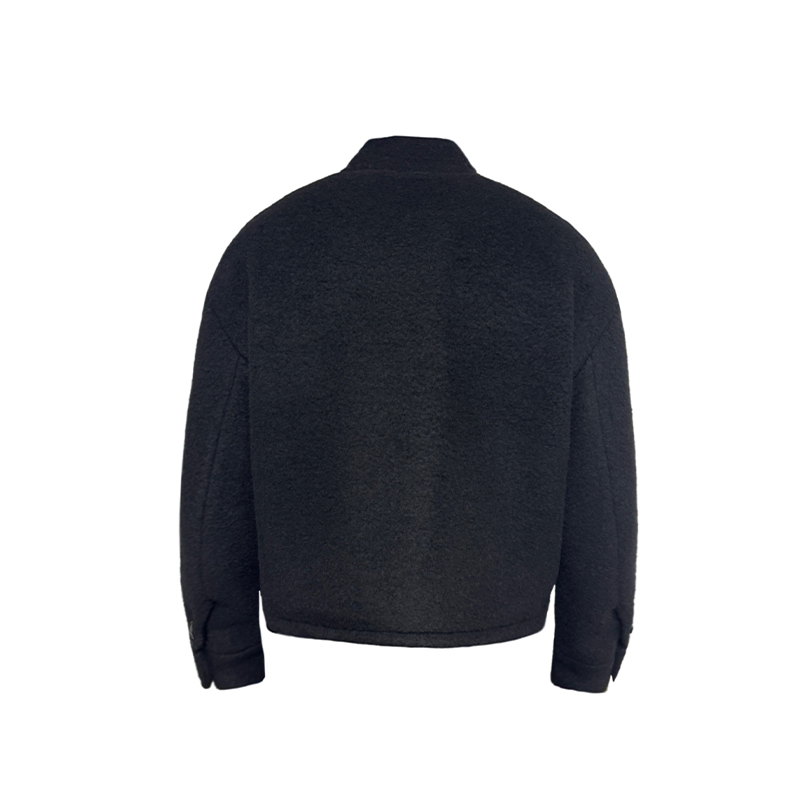 CURLY TEXTURE WOOL LOOP JACKET