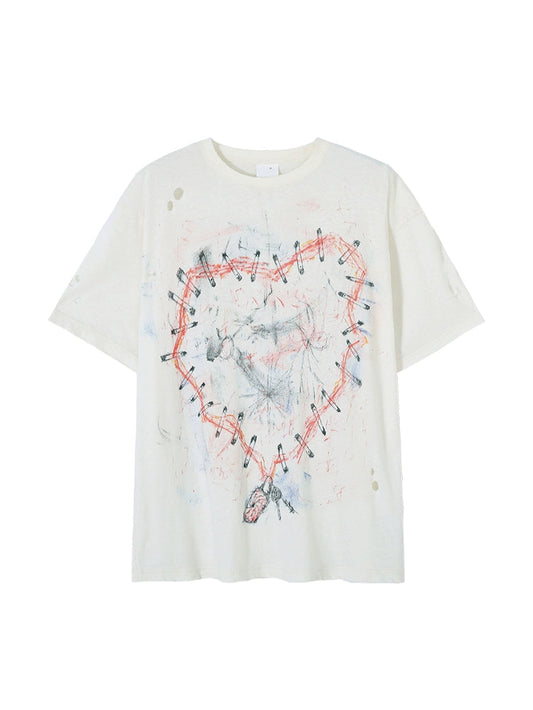 HEART RIPPED STREET TEE