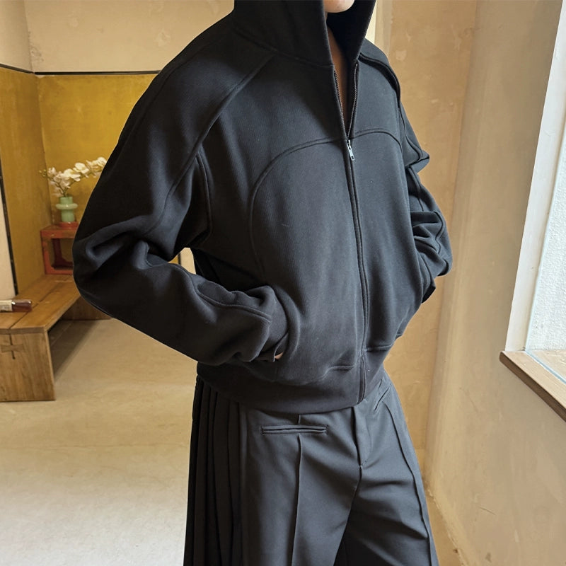 ARMOUR LOOP-ARCH SHORT HOODIE