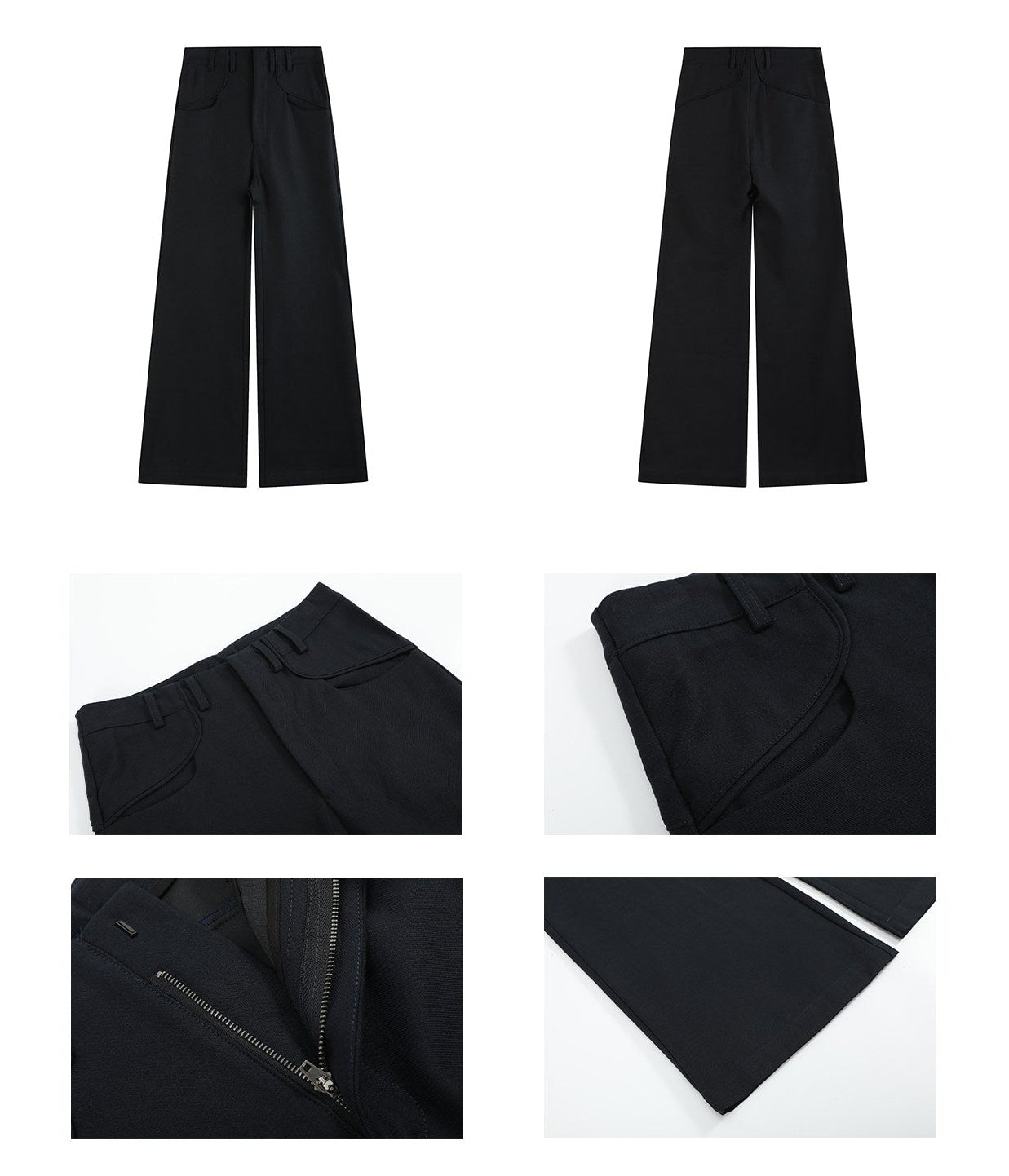 TENCEL A LINE FLARED TROUSERS