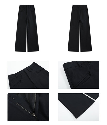 TENCEL A LINE FLARED TROUSERS