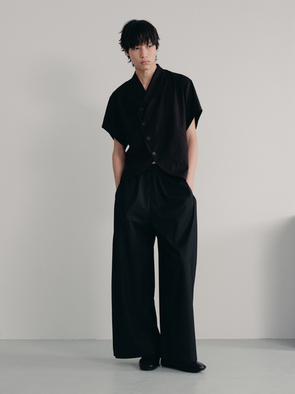 CURVED SLIT DOVETAIL SHIRT