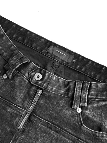 ASH WASH DECONSTRUCTED LOW RISE JEANS