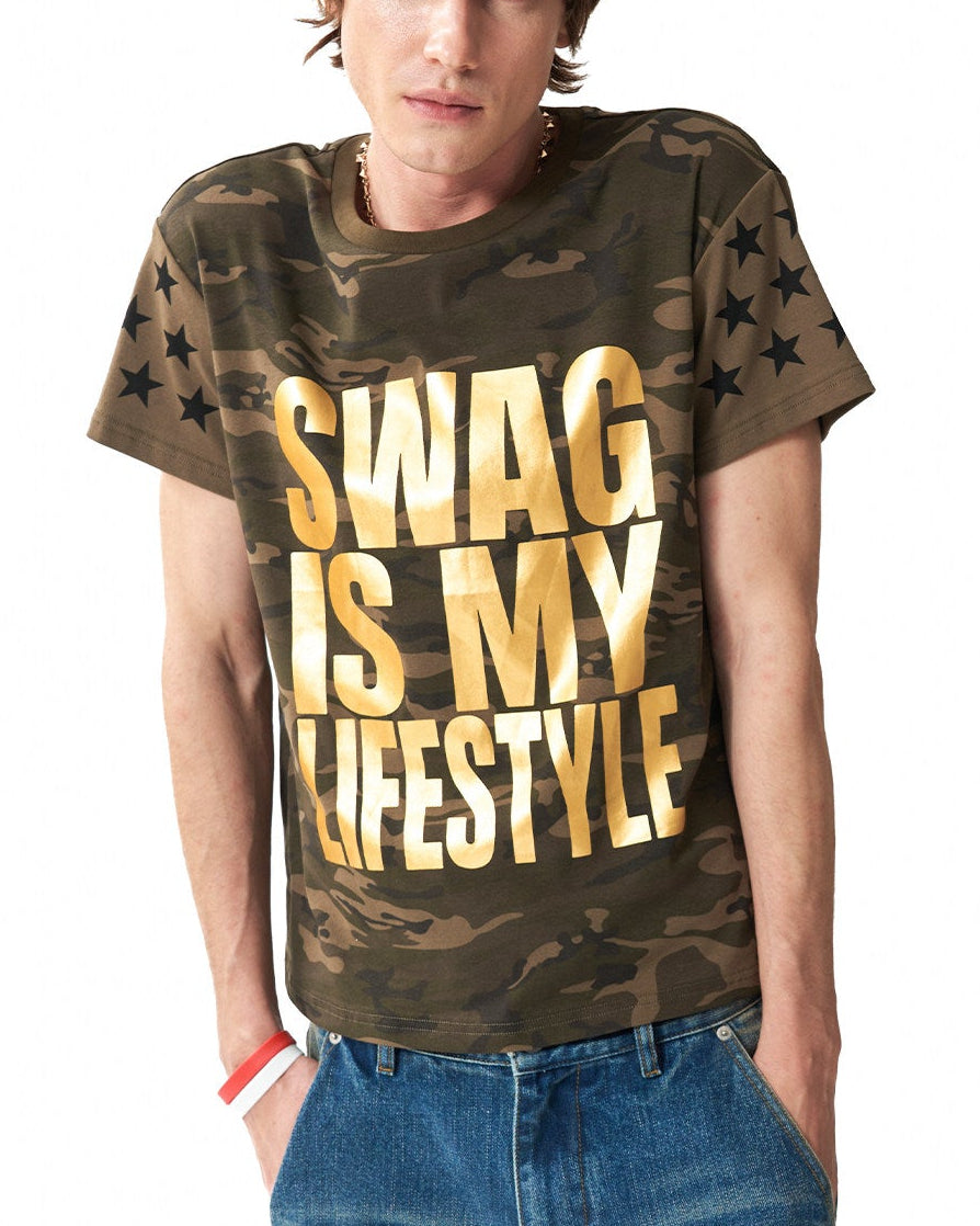 SWAGLIFE BRONZE CAMO STAR TEE