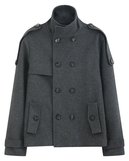 BRUTALIST GREY DOUBLE BREASTED JACKET