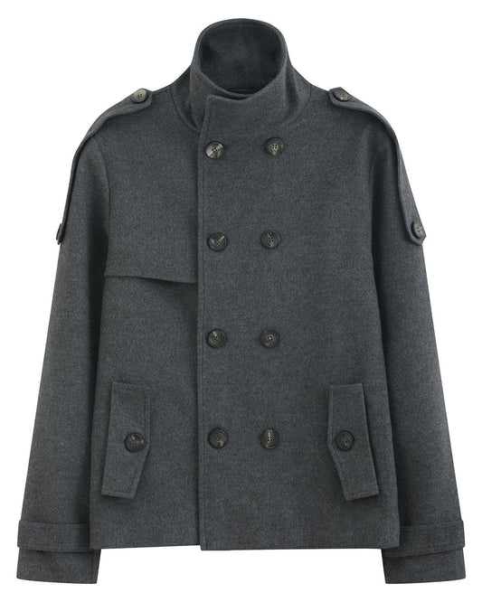 BRUTALIST GREY DOUBLE BREASTED JACKET