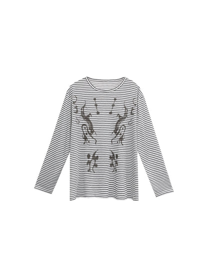 STRIPED LIGHTWEIGHT SUNSCREEN SHIRT