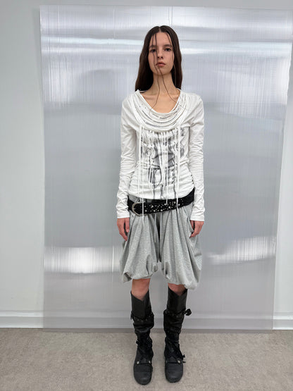 CRYSTAL BUCKLE BRAIDED BELT