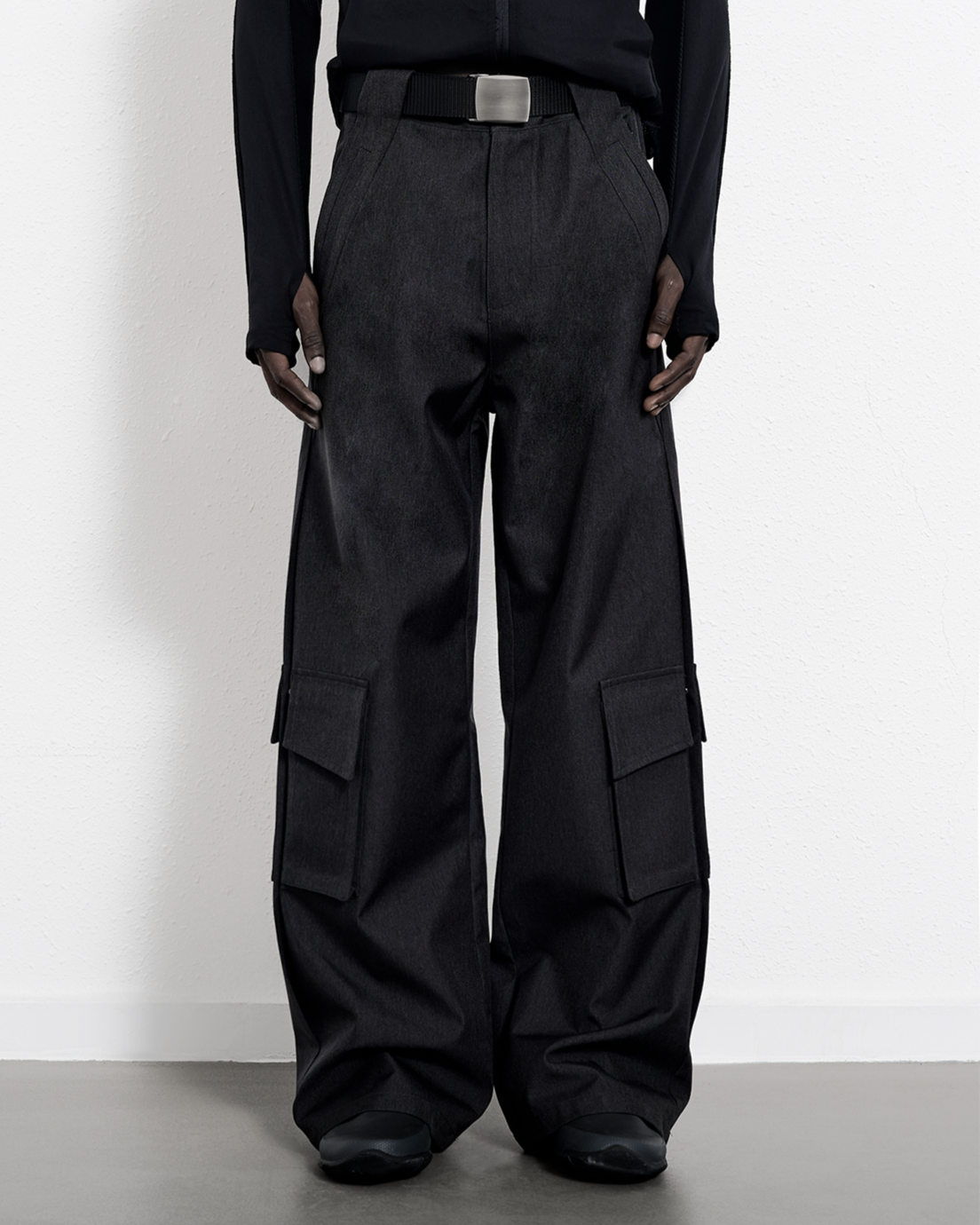WATERPROOF DENIM STRAIGHT PANTS