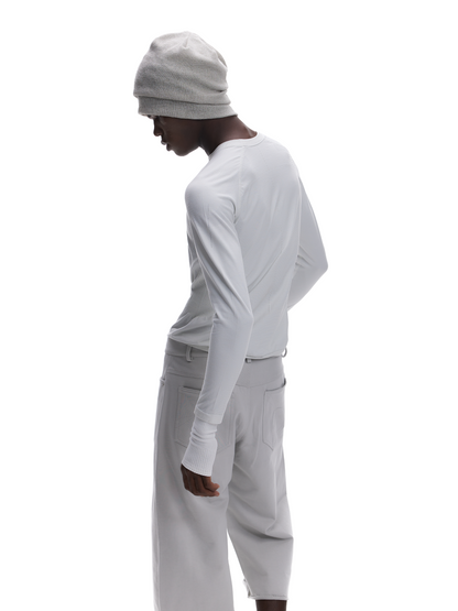 SEAMLESS JACQUARD KNIT LONGSLEEVE
