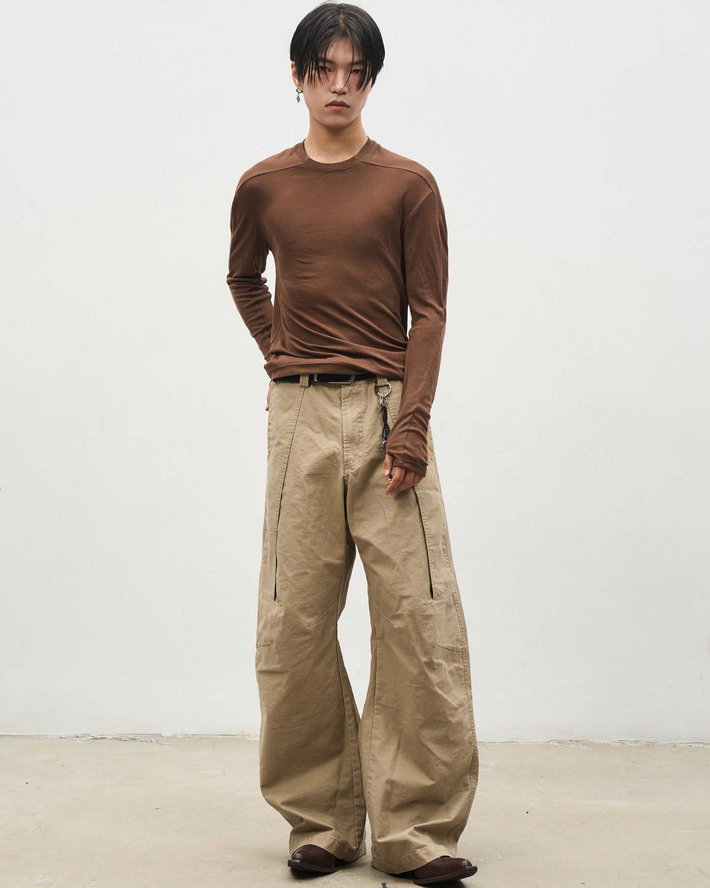 SICKLE CURVE A-LINE PANTS