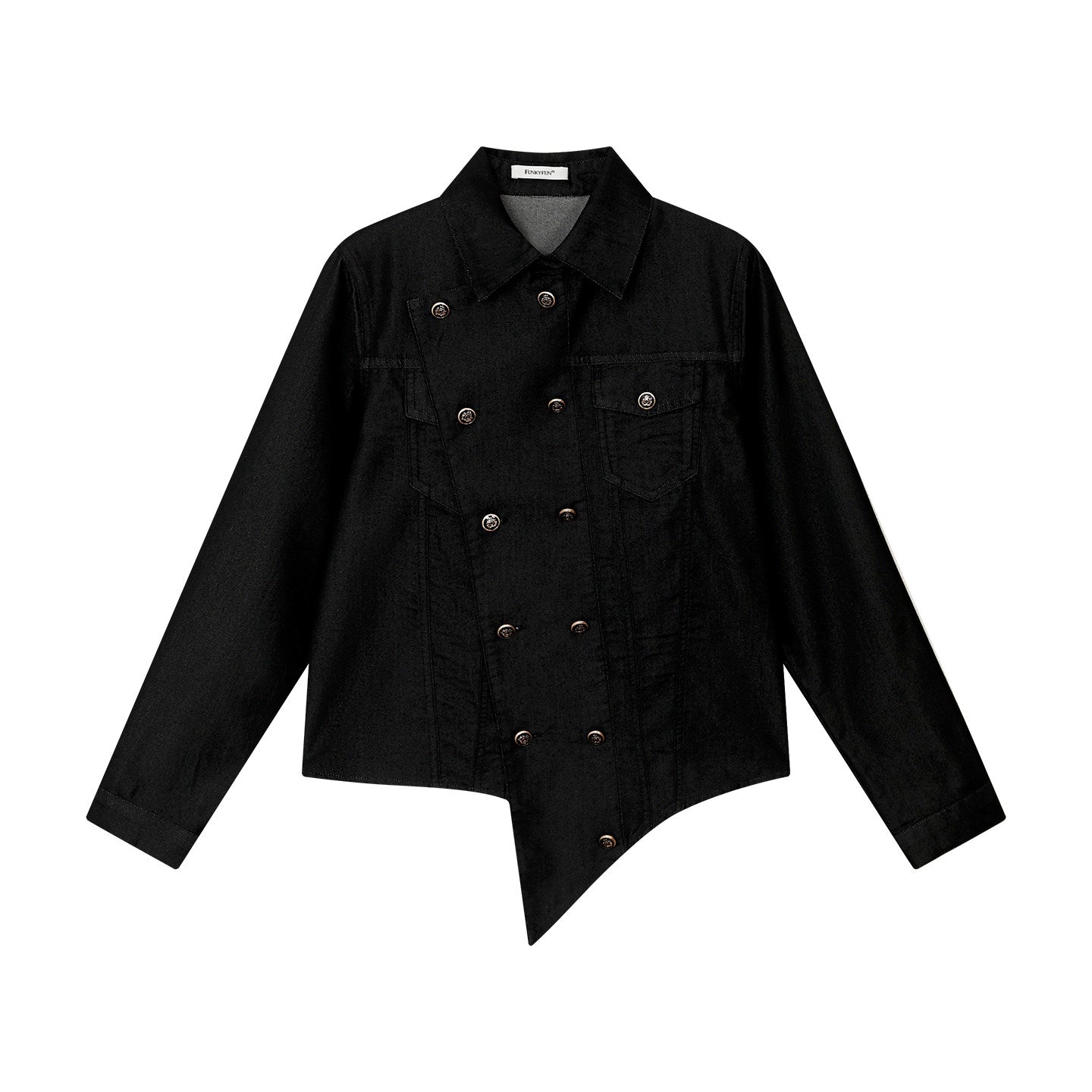 HEM DENIM KNIGHT SHIRT JACKET