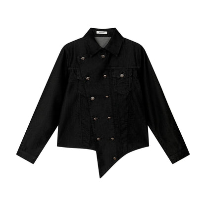 HEM DENIM KNIGHT SHIRT JACKET