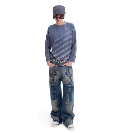 FADED NAVY STAR LONGSLEEVE