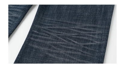 COARSE SLUB STRAIGHT LEG JEANS