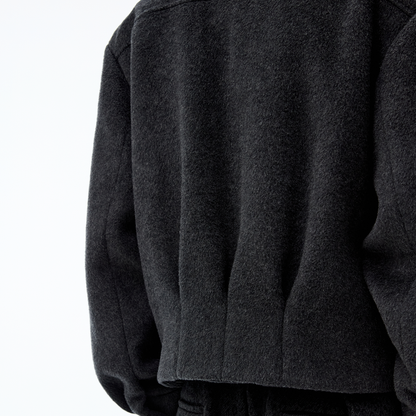 BICOLOR HALF-POCKET WOOL JACKET