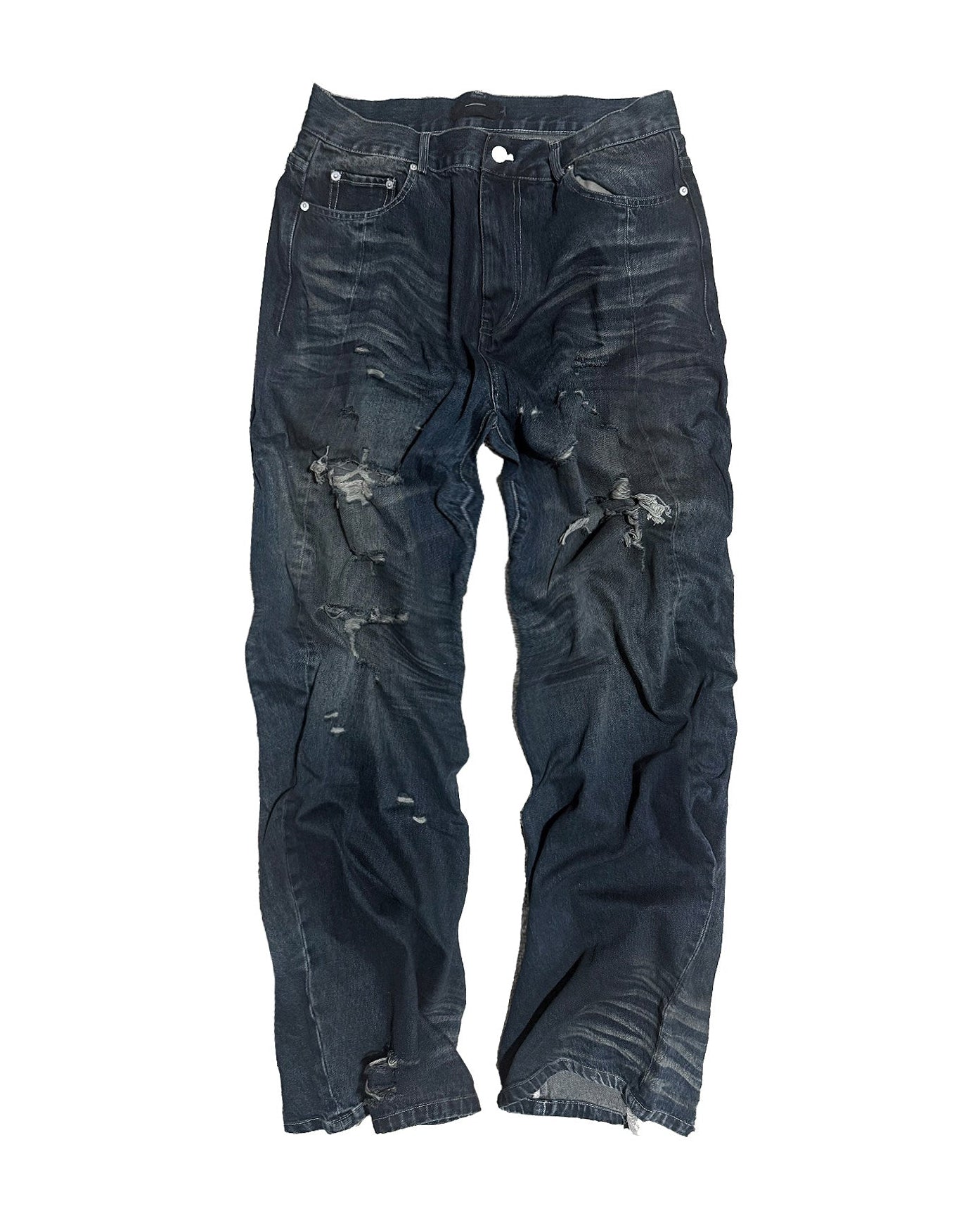 SPRAY FADE WHISKER 3D STRAIGHT DENIM