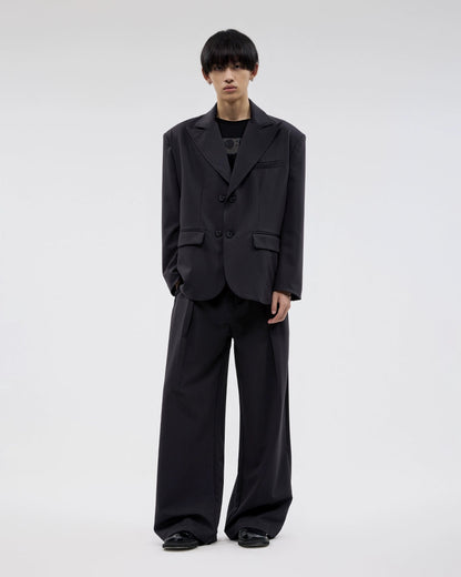 DARK STRIPE WIDE  BLAZER