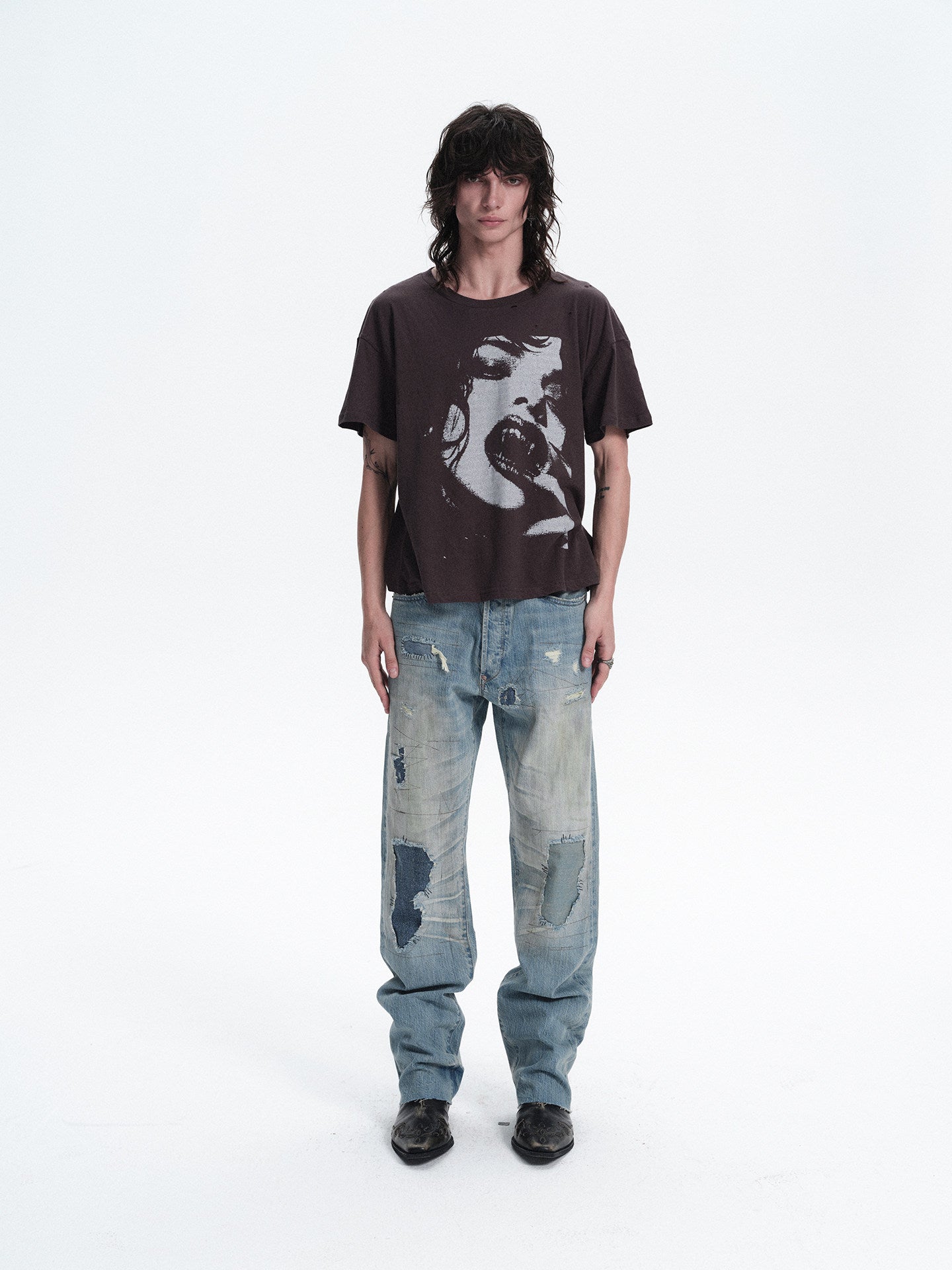 MELANCHOLY PARIS BUCKLE JEANS