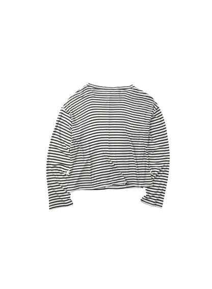 TENCEL WOOL BLEND STRIPED KNIT