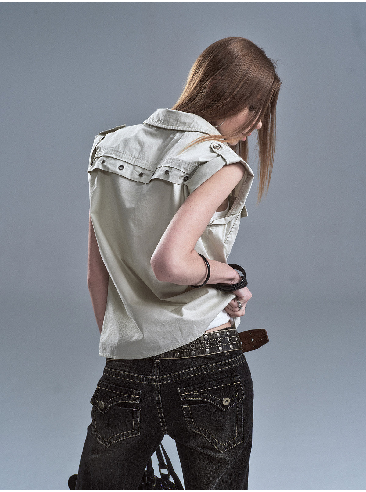 EPAULETTE DOUBLE POCKET SHIRT