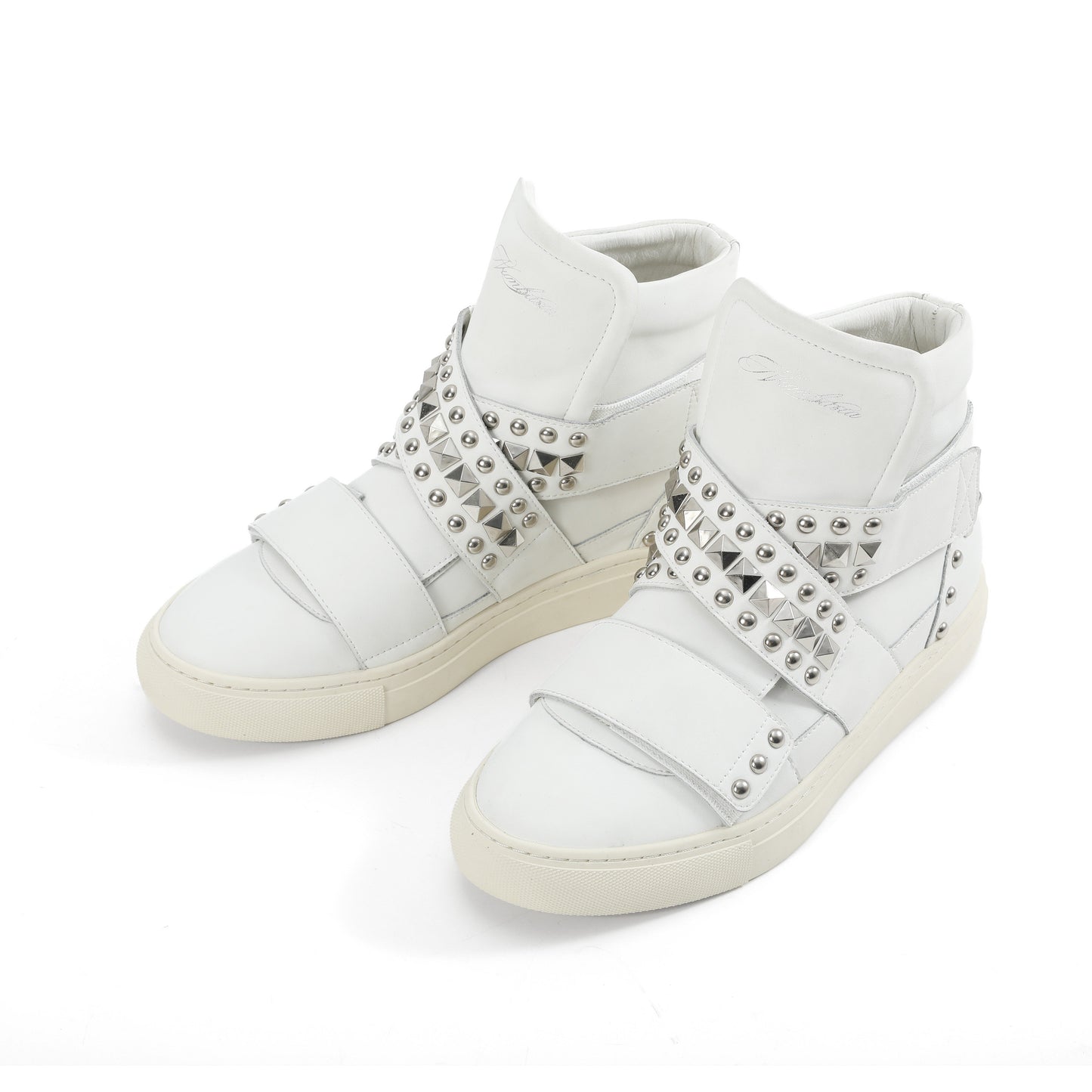 RIVET VELCRO HIGH TOP STAD SNEAKERS