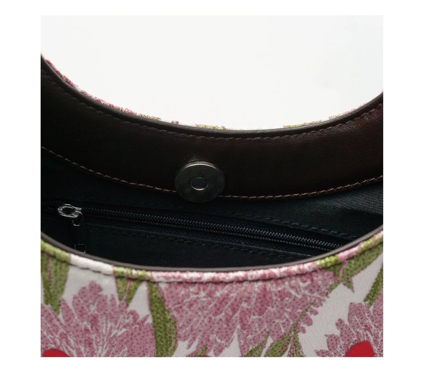 JACQUARD TASSEL MINI SADDLE BAG