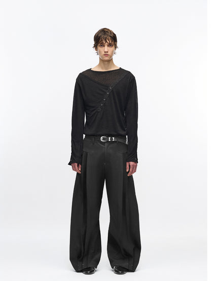 MATTE BLACK DRESS PANTS