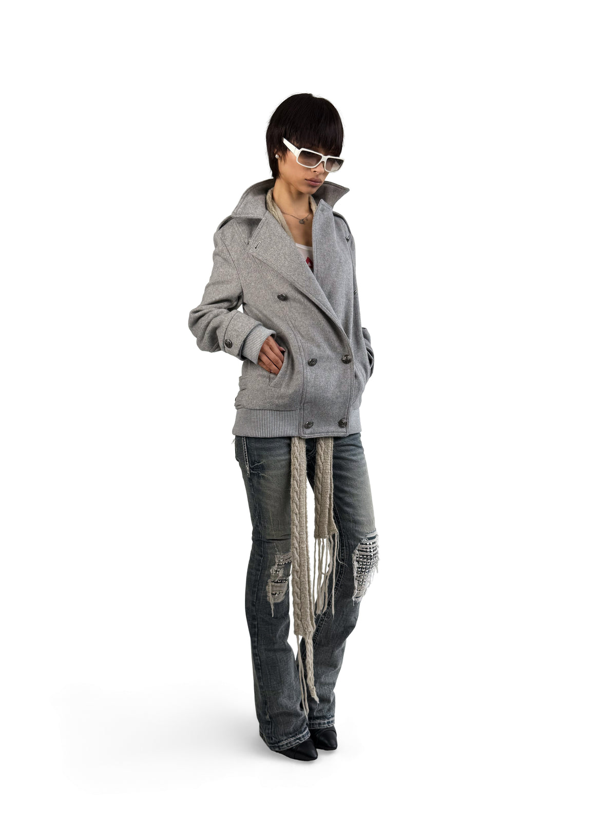 MID LENGTH DOUBLE BREASTED COAT