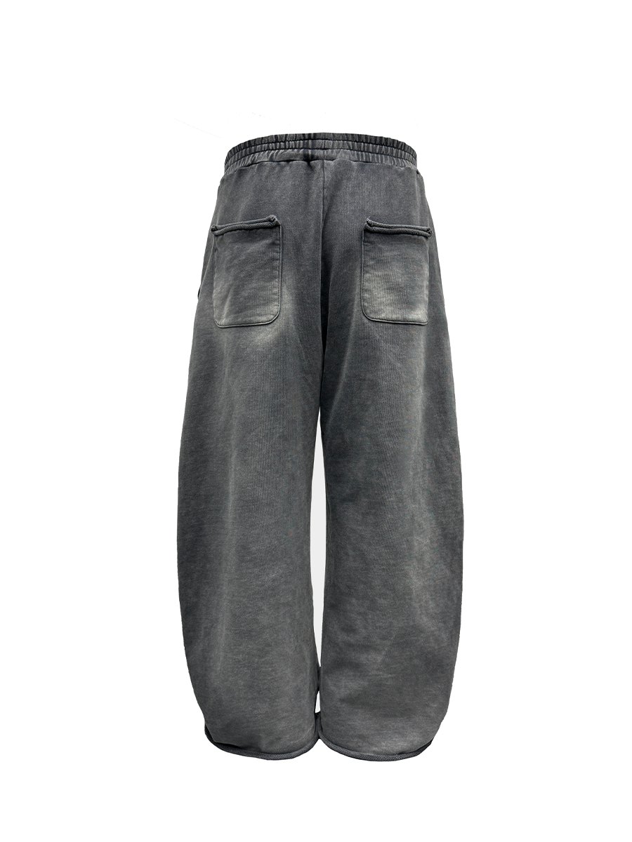 WASHED COCOON FIT FADED SWEATPANTS