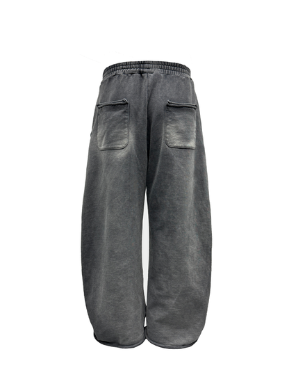 WASHED COCOON FIT FADED SWEATPANTS