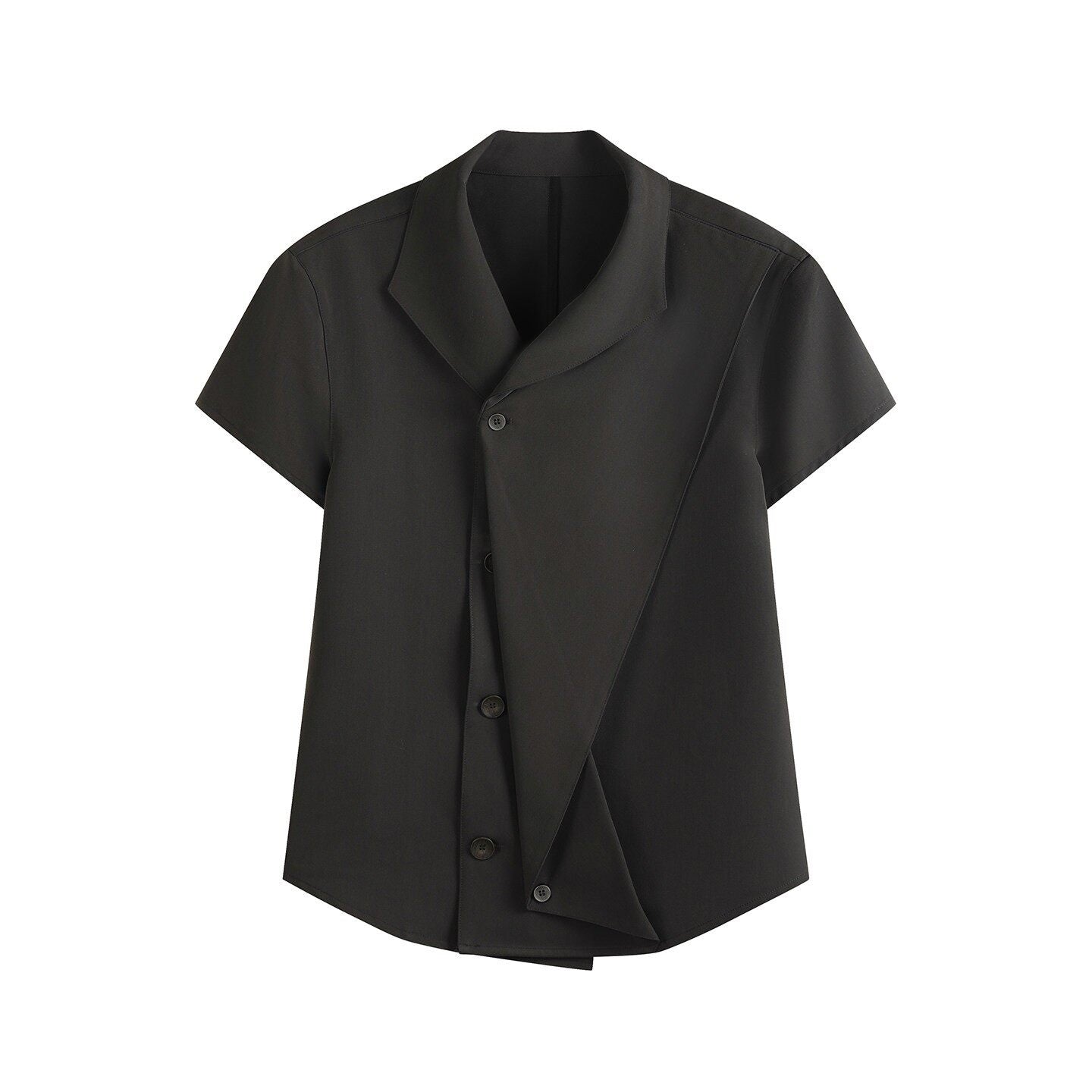 DARK ASH PLEATED SHIRT
