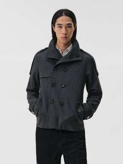 BRUTALIST GREY DOUBLE BREASTED JACKET