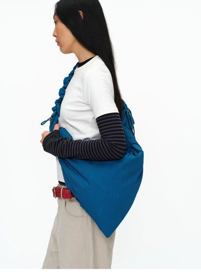 LOTUS PLEATED DRAWSTRING BAG